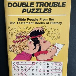 Double‎ Trouble 1978 Puzzles Book Bible People Old Testament History Gerald Dye